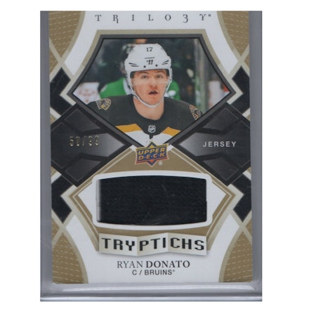 2018-19 Upper Deck Trilogy Tryptichs #TRC22 Ryan Donato JSY (80-X130-BRUINS)