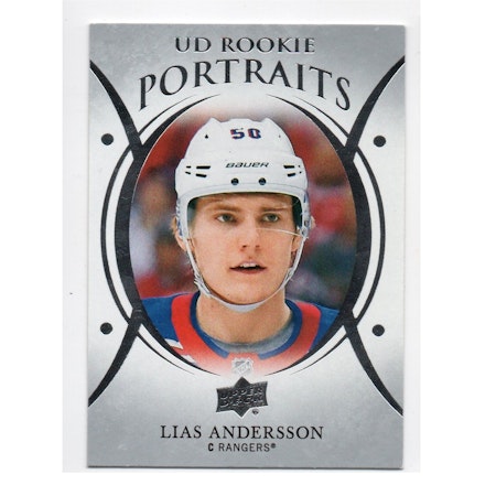 2018-19 Upper Deck UD Portraits #P49 Lias Andersson (10-X273-RANGERS)