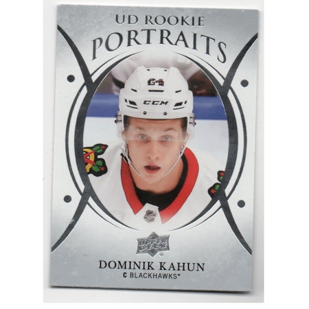 2018-19 Upper Deck UD Portraits #P65 Dominik Kahun (10-X265-BLACKHAWKS)