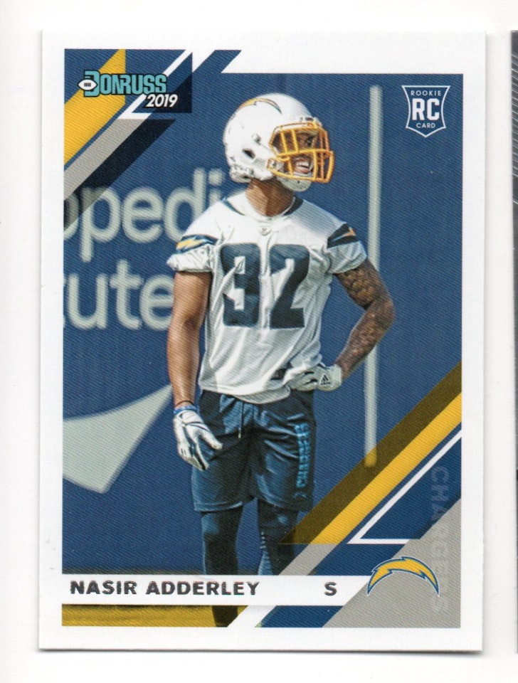2019 Donruss #278 Nasir Adderley RC (15-X290-NFLCHARGERS)