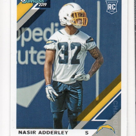 2019 Donruss #278 Nasir Adderley RC (15-X290-NFLCHARGERS)