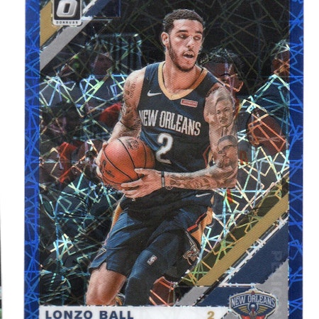 2019-20 Donruss Optic Blue Velocity #3 Lonzo Ball (30-X321-NBAPELICANS)