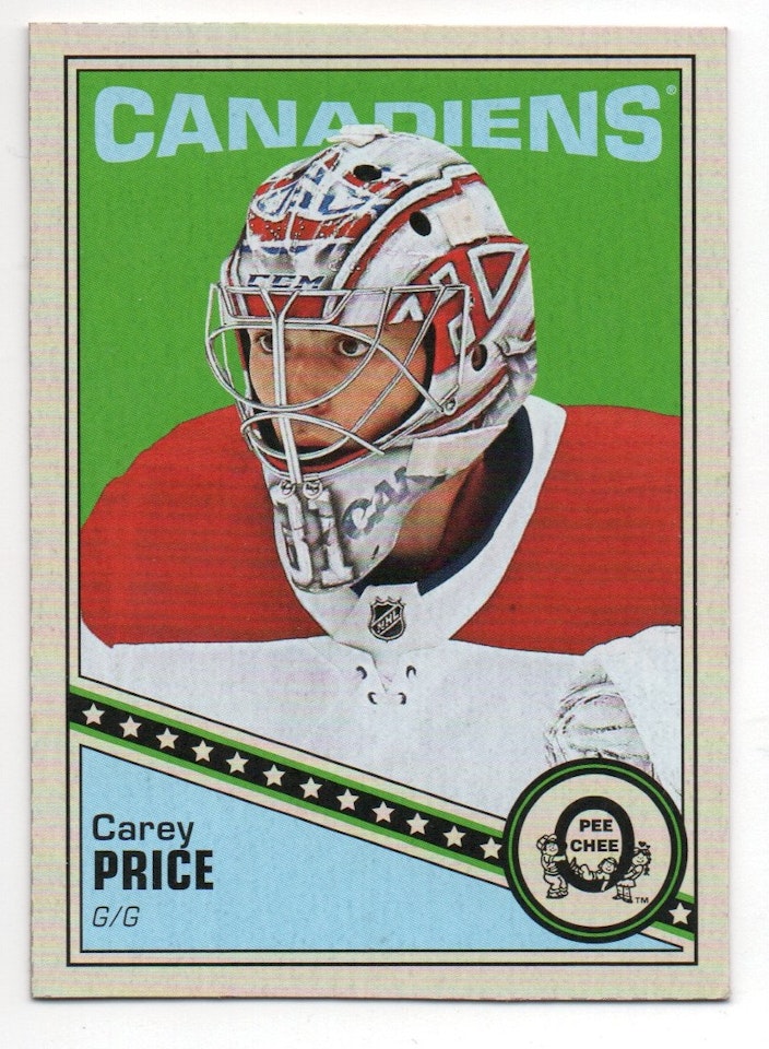 2019-20 O-Pee-Chee Box Bottoms #2 Carey Price (10-X130-CANADIENS)