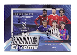 2021-22 Topps Stadium Club Chrome UEFA Champions League Soccer (Mega Box)