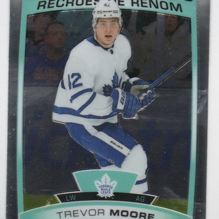 2019-20 O-Pee-Chee Platinum #160 Trevor Moore RC (10-X101-MAPLE LEAFS)