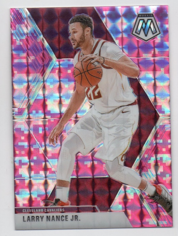 2019-20 Panini Mosaic Mosaic Pink Camo #187 Larry Nance Jr. (15-X317-NBACAVALIERS)