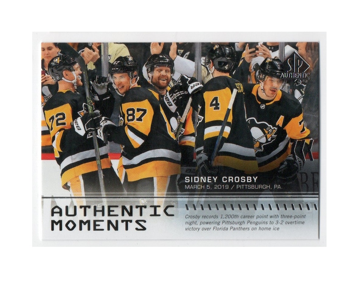 2019-20 SP Authentic #102 Sidney Crosby AM (15-X148-PENGUINS)