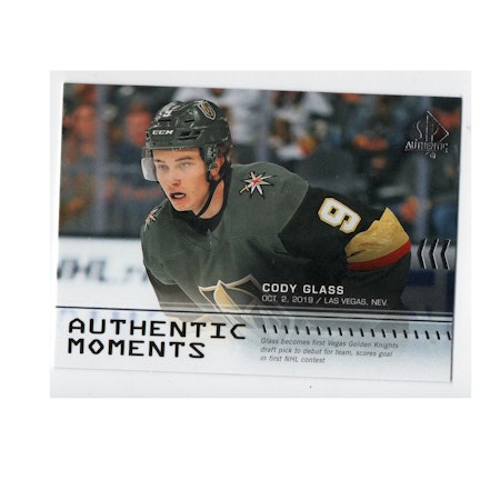 2019-20 SP Authentic #113 Cody Glass AM (10-X143-GOLDENKNIGHTS)