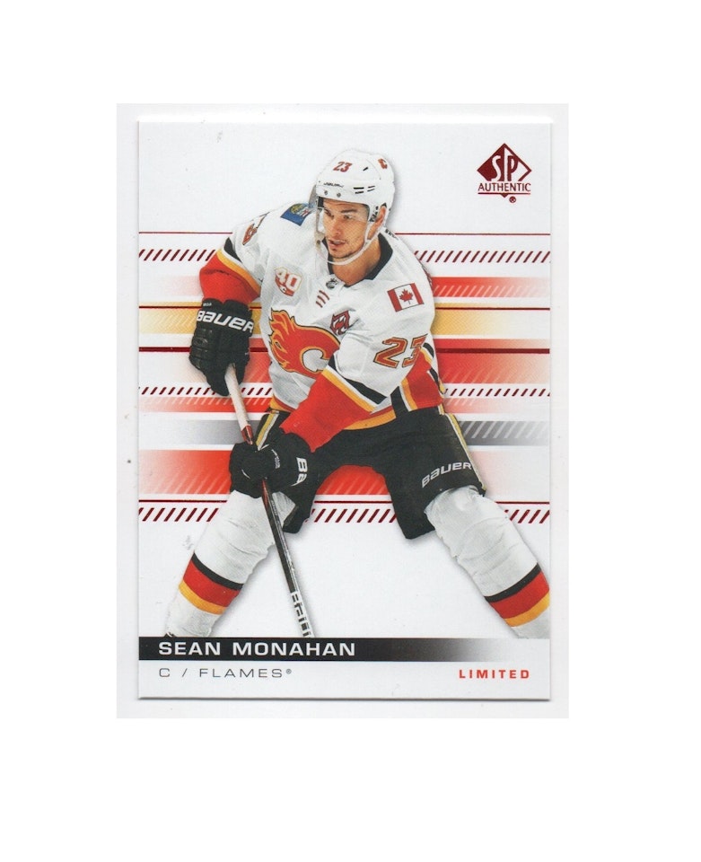 2019-20 SP Authentic Limited Red #7 Sean Monahan (10-X66-FLAMES)