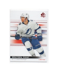 2019-20 SP Authentic Limited Red #21 Brayden Point (10-X66-LIGHTNING)