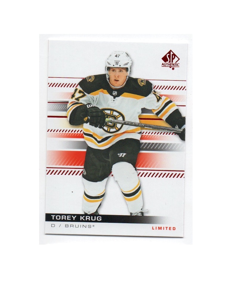 2019-20 SP Authentic Limited Red #26 Torey Krug (10-X53-BRUINS)