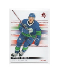 2019-20 SP Authentic Limited Red #45 Brock Boeser (12-X66-CANUCKS)