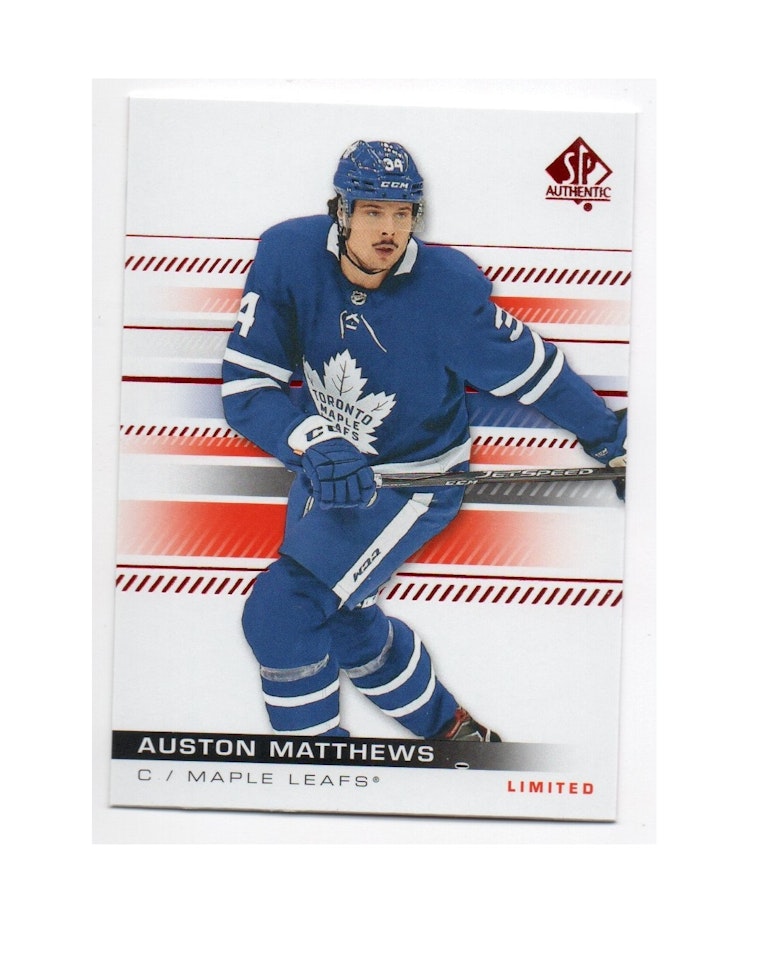 2019-20 SP Authentic Limited Red #70 Auston Matthews (20-X239-MAPLE LEAFS)
