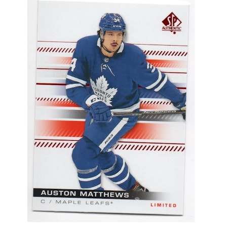 2019-20 SP Authentic Limited Red #70 Auston Matthews (20-X239-MAPLE LEAFS)