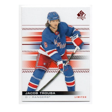 2019-20 SP Authentic Limited Red #87 Jacob Trouba (10-X62-RANGERS)