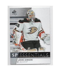 2019-20 SP Authentic SP Essentials #SPEJG John Gibson (10-X59-DUCKS)