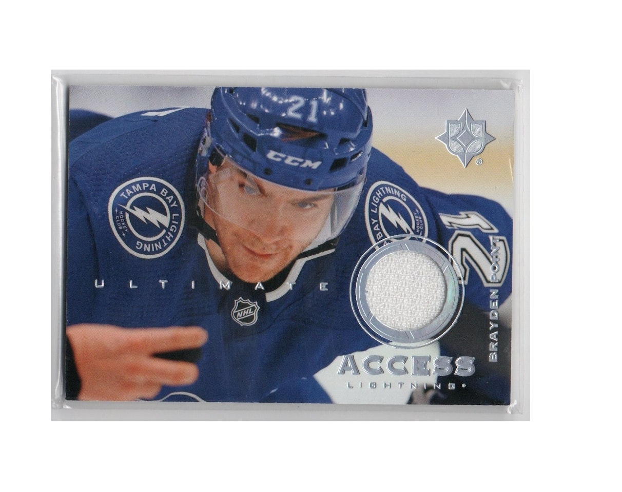 2019-20 Ultimate Collection Ultimate Access Jerseys #UABP Brayden Point B (40-D4-LIGHTNING)