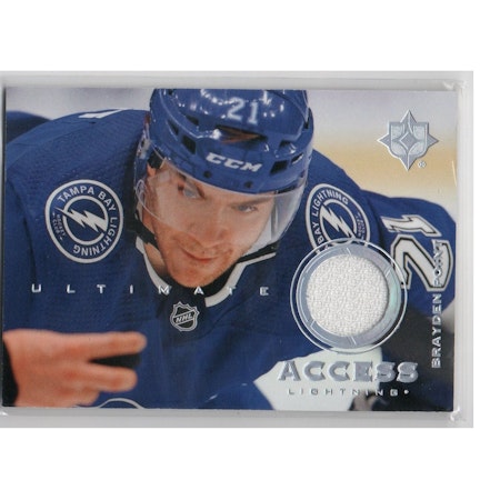 2019-20 Ultimate Collection Ultimate Access Jerseys #UABP Brayden Point B (40-X281-LIGHTNING)