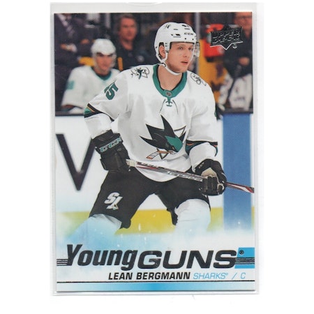 2019-20 Upper Deck #245 Lean Bergmann YG RC (25-X142-SHARKS)