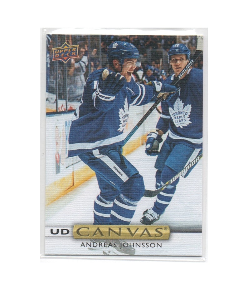 2019-20 Upper Deck Canvas #C3 Andreas Johnsson (10-X168-MAPLE LEAFS)