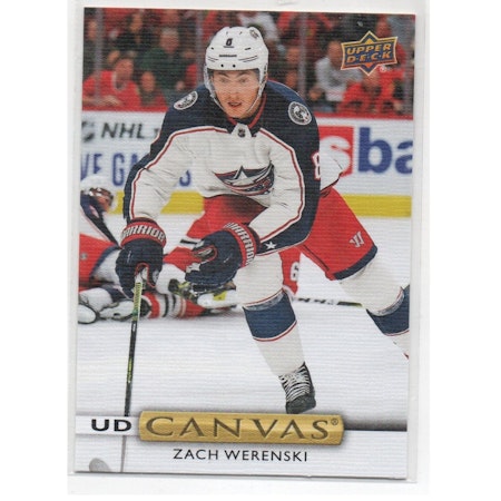 2019-20 Upper Deck Canvas #C153 Zach Werenski (10-X205-BLUEJACKETS)