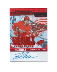 2019-20 Upper Deck Credentials Debut Ticket Access Autographs Red #RTAAFZ Filip Zadina (500-X67-RED WINGS)