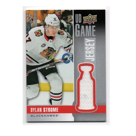 2019-20 Upper Deck Game Jerseys #GJDS Dylan Strome E (25-X211-BLACKHAWKS)