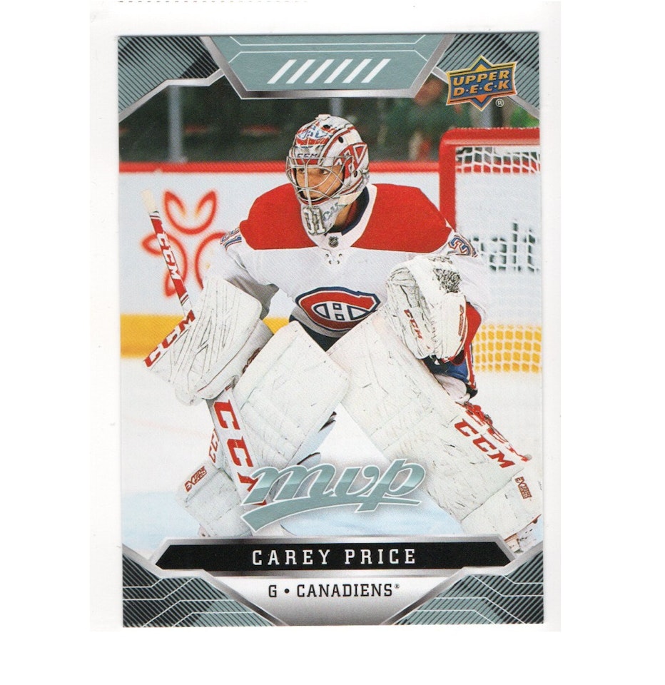 2019-20 Upper Deck MVP #213 Carey Price SP (15-X20-CANADIENS)