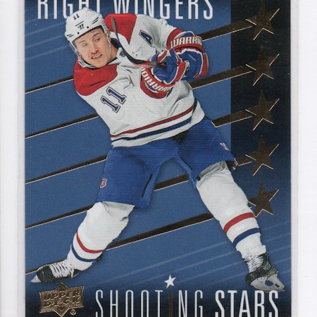 2019-20 Upper Deck Shooting Stars Right Wingers #SSR8 Brendan Gallagher (10-X297-CANADIENS)