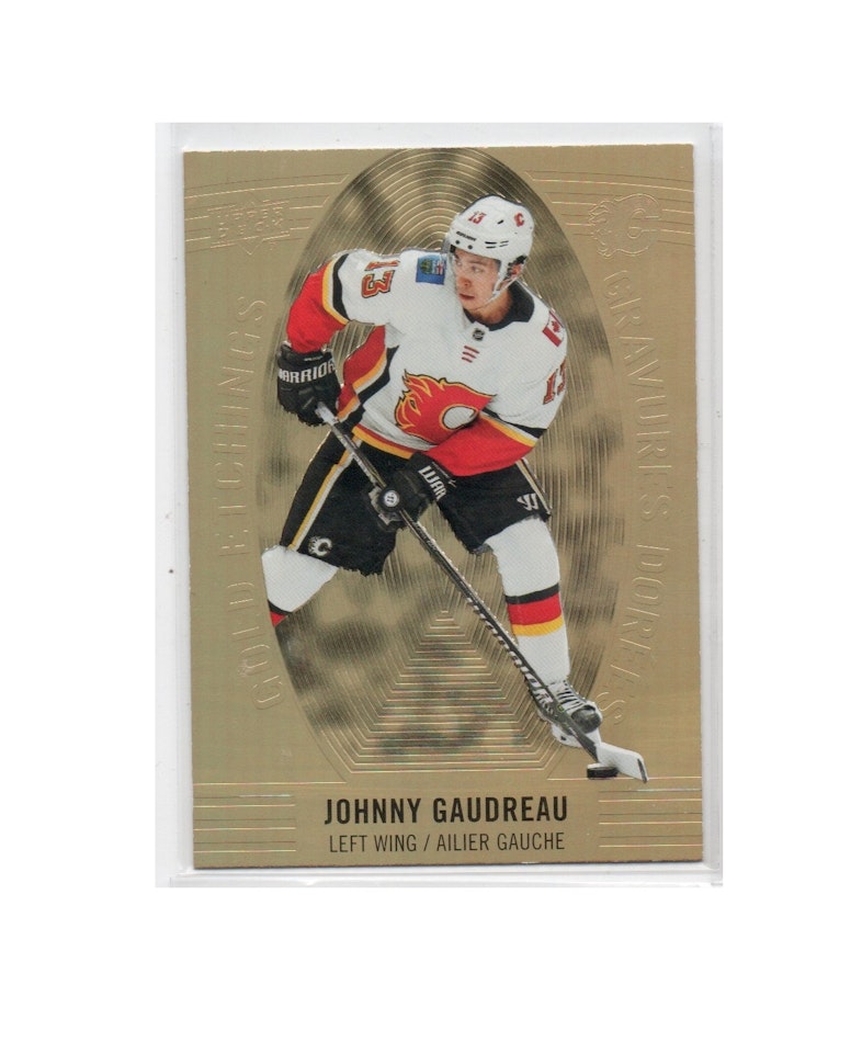 2019-20 Upper Deck Tim Hortons Gold Etchings #GE5 Johnny Gaudreau (15-X62-FLAMES)
