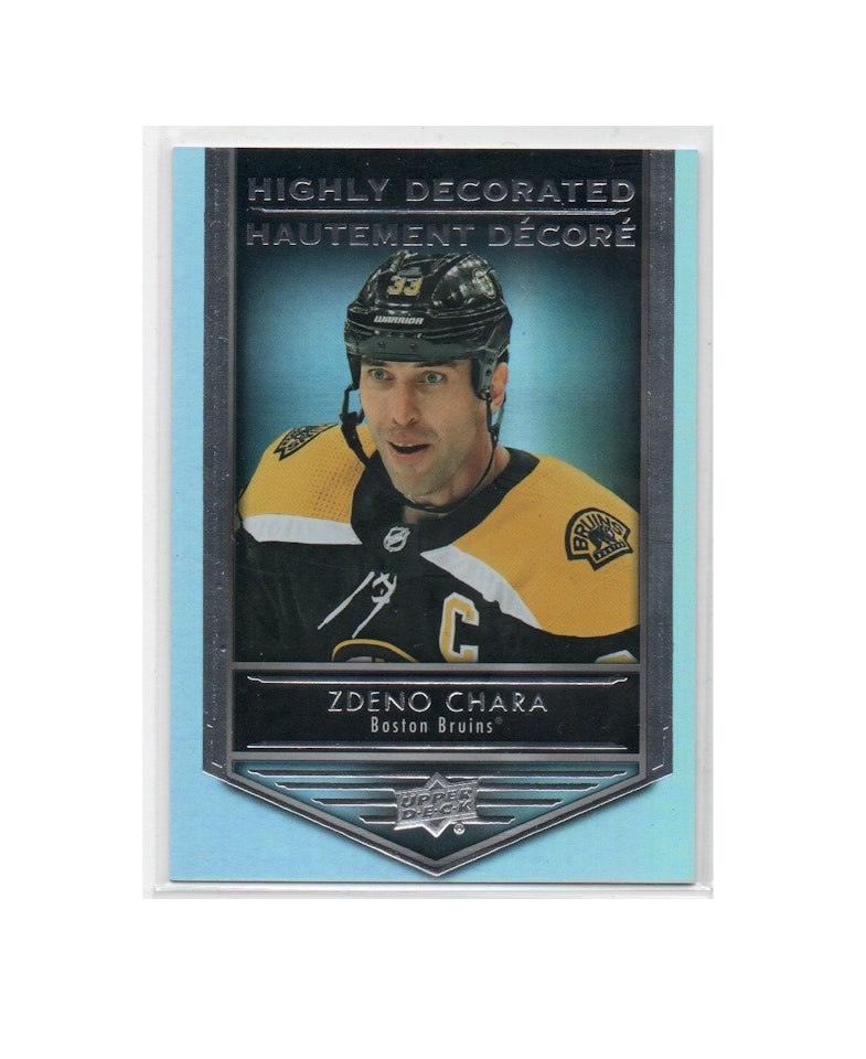 2019-20 Upper Deck Tim Hortons Highly Decorated #HD10 Zdeno Chara (10-X52-BRUINS)