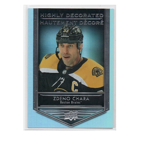 2019-20 Upper Deck Tim Hortons Highly Decorated #HD10 Zdeno Chara (10-X52-BRUINS)