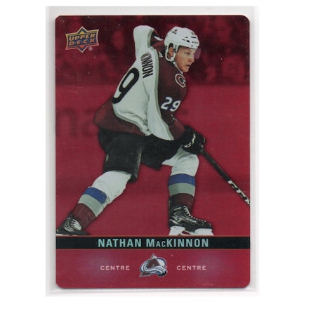 2019-20 Upper Deck Tim Hortons Red Die Cuts #DC12 Nathan MacKinnon (30-X98-AVALANCHE)