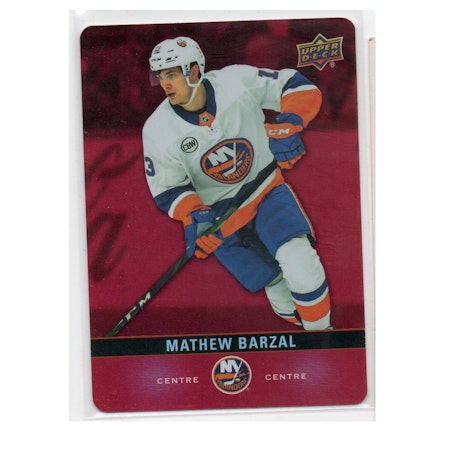 2019-20 Upper Deck Tim Hortons Red Die Cuts #DC32 Mathew Barzal (15-X48-ISLANDERS)