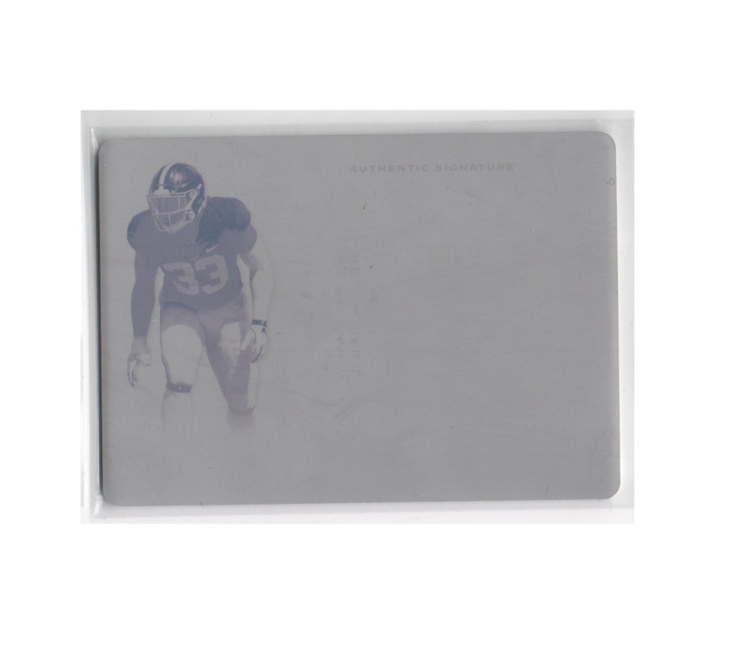 2020 Leaf Trinity Patch Autographs Magenta Plate #PAAJ1 Anfernee Jennings (150-X152-NFLPATRIOTS)