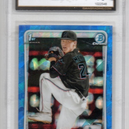 2020 Bowman Chrome Draft Sapphire #BD50 Max Meyer (500-SLABBED1-MLBMARLINS)