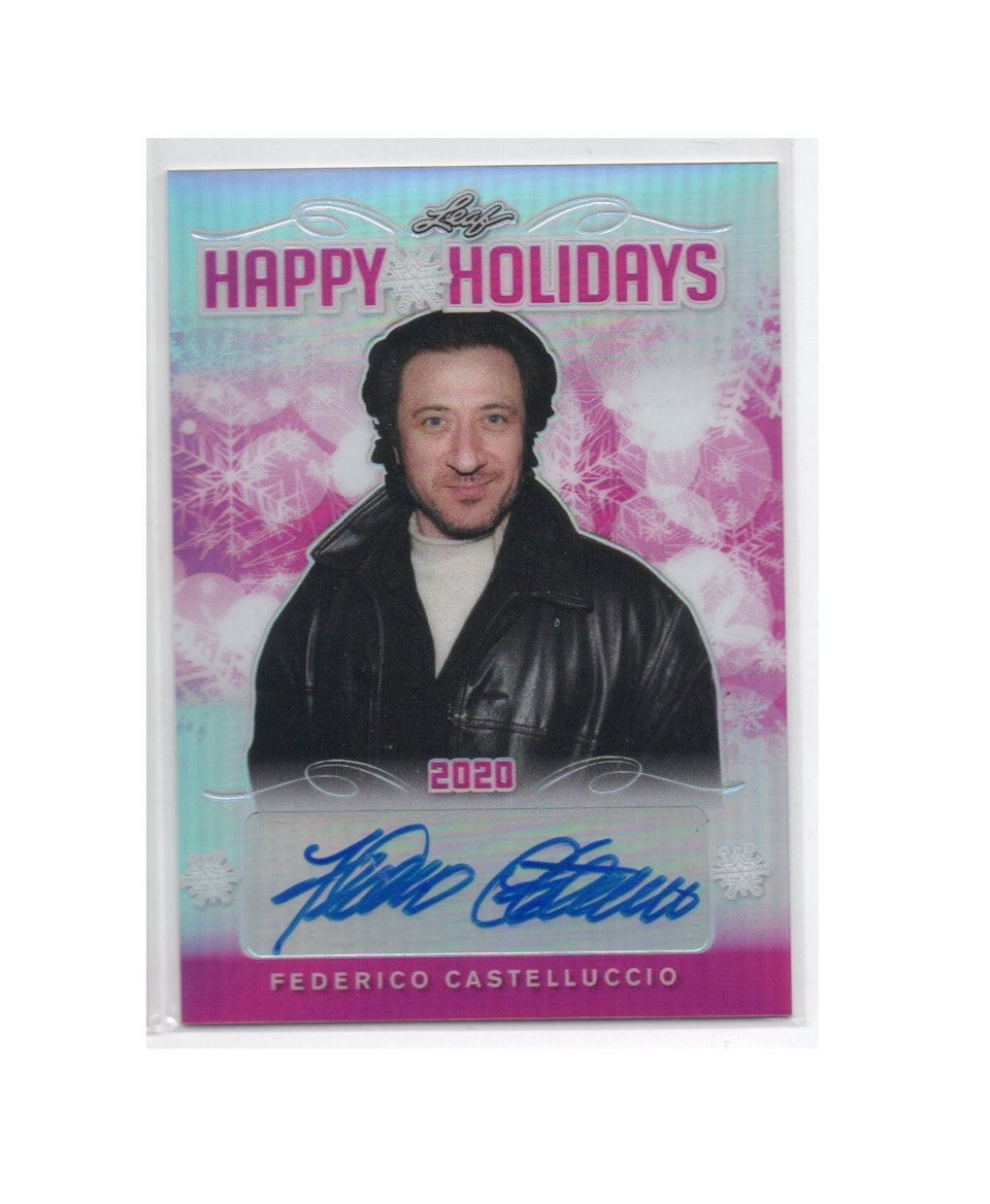 2020 Leaf Holiday Ice Pink #HHFC1 Federico Castelluccio (100-X153-OTHERS)