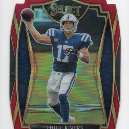 2020 Select Prizm Red Die Cut #129 Philip Rivers (25-X300-NFLCOLTS)