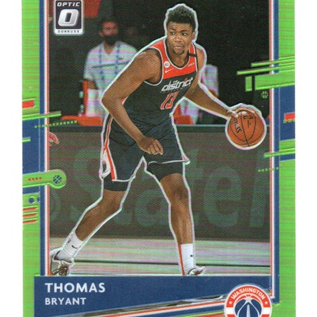 2020-21 Donruss Optic Lime Green #15 Thomas Bryant (40-X342-NBAWIZARDS)