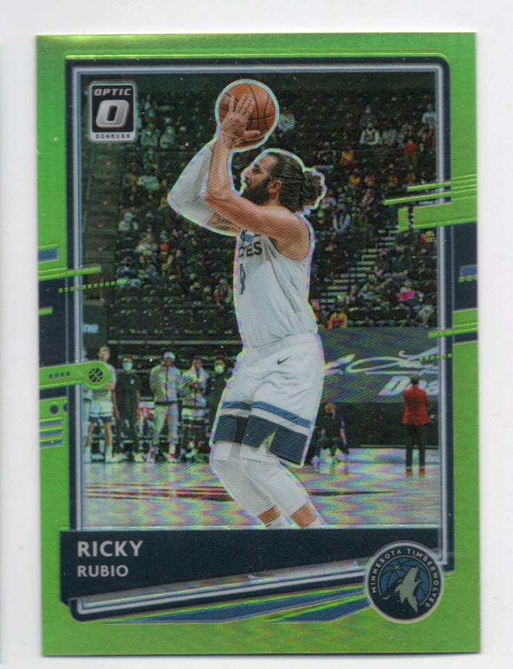 2020-21 Donruss Optic Lime Green #138 Ricky Rubio (50-X317-NBATIMBERWOLVES)