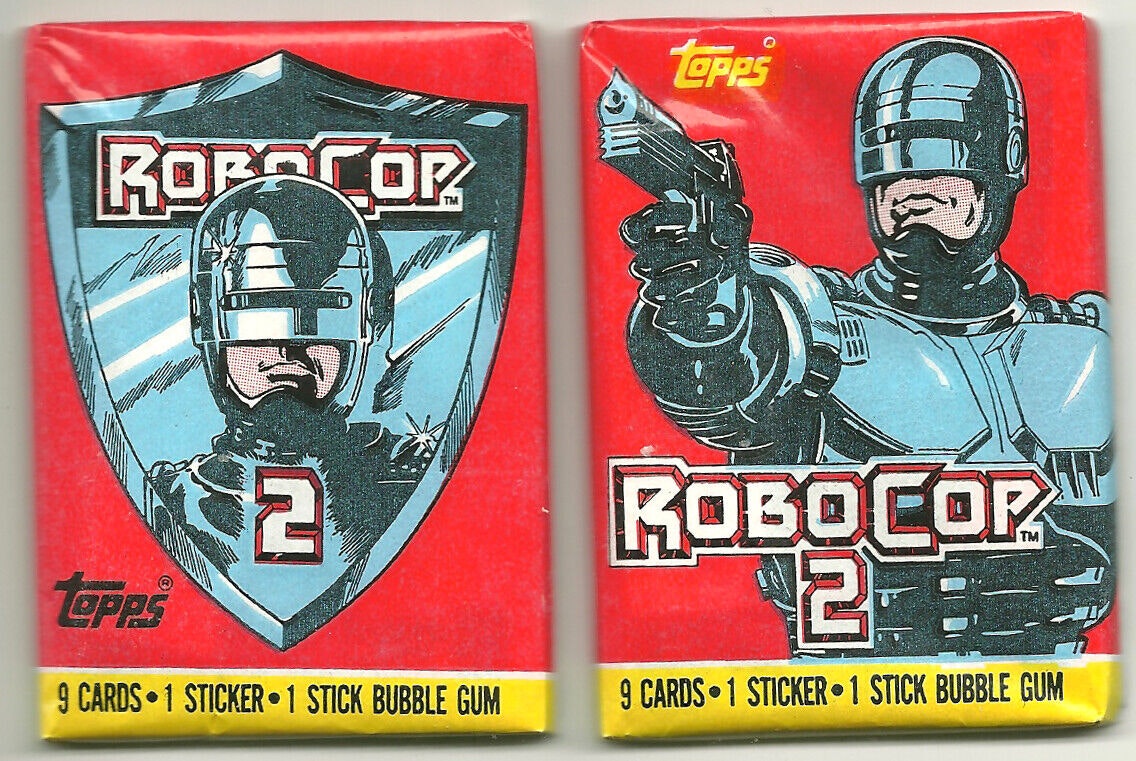 1990 Topps Robocop 2 Trading Cards (Löspaket)
