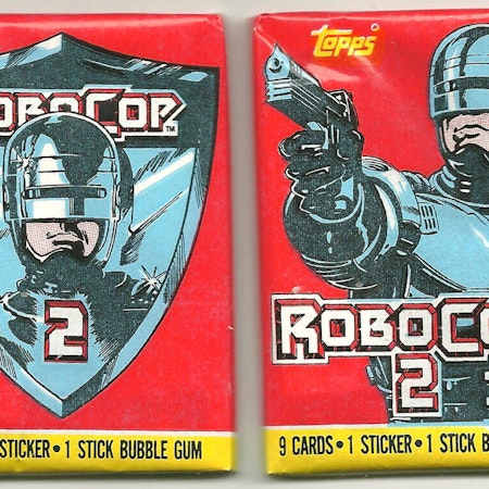 1990 Topps Robocop 2 Trading Cards (Löspaket)