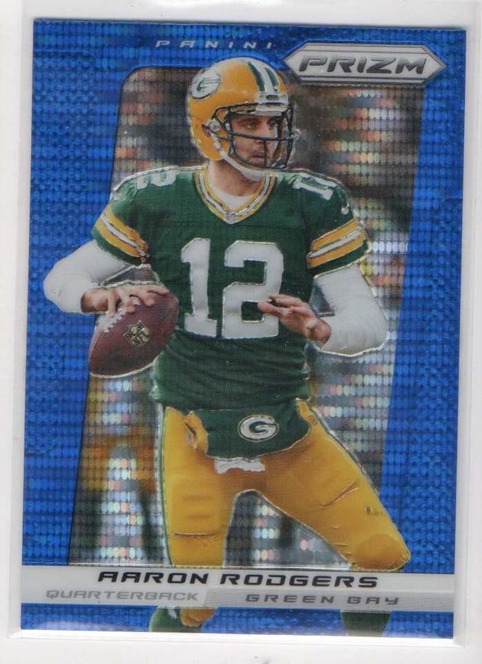2013 Panini Prizm Prizms Blue Pulsar #115 Aaron Rodgers (200-X335-NFLPACKERS)