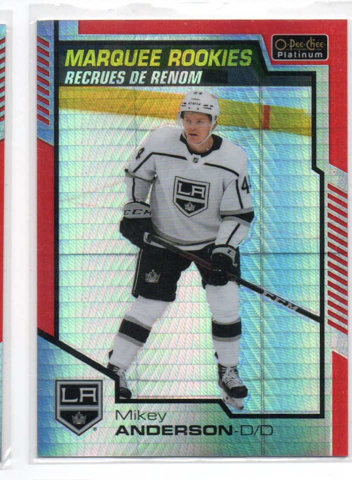 2020-21 O-Pee-Chee Platinum Red Prism #179 Mikey Anderson (40-X320-NHLKINGS)