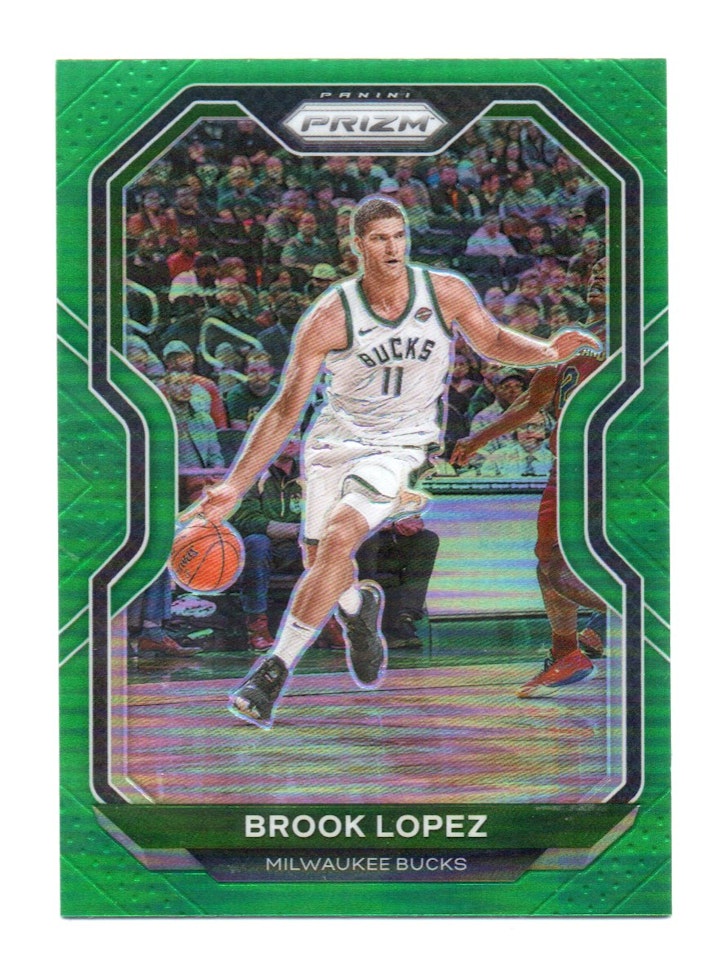 2020-21 Panini Prizm Prizms Green #29 Brook Lopez (15-X326-NBABUCKS)