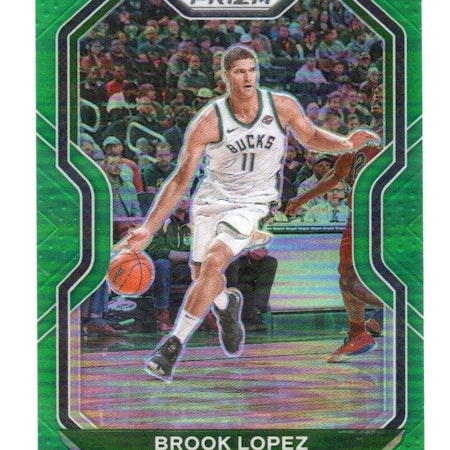 2020-21 Panini Prizm Prizms Green #29 Brook Lopez (15-X326-NBABUCKS)