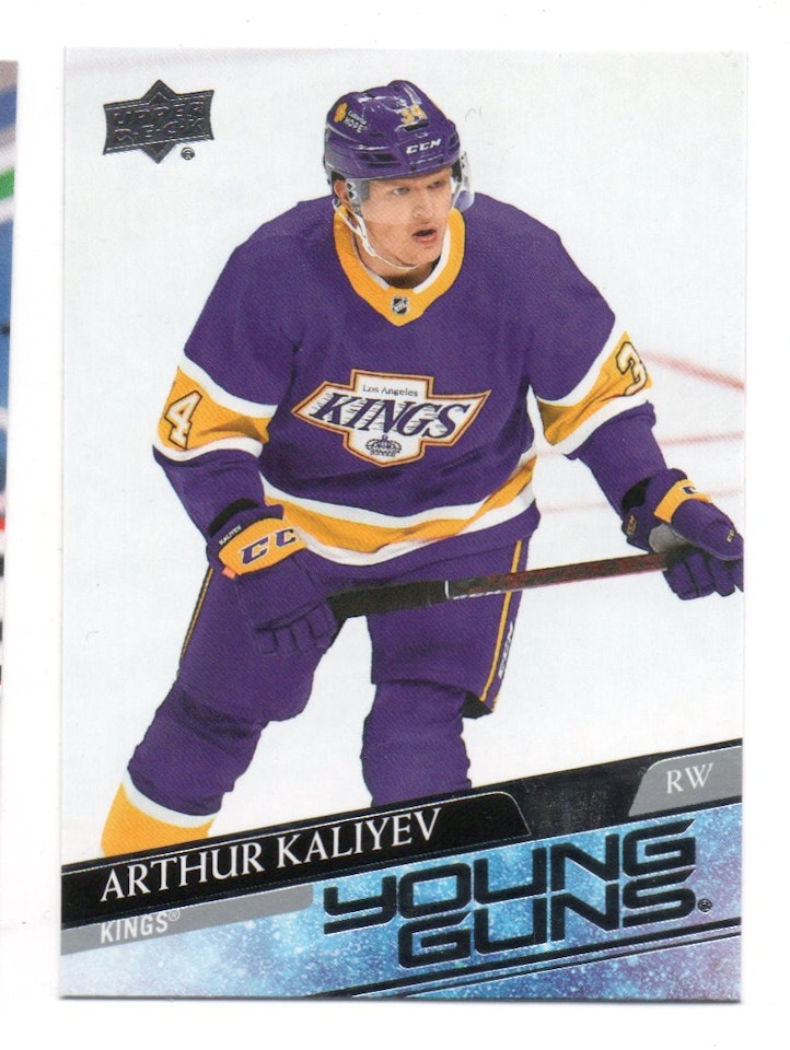 2020-21 Upper Deck #701 Arthur Kaliyev YG RC (100-X304-NHLKINGS)