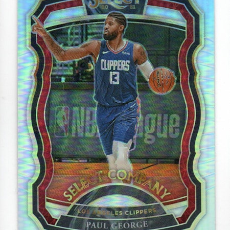 2020-21 Select Company Prizms Silver #23 Paul George (25-X319-NBACLIPPERS)