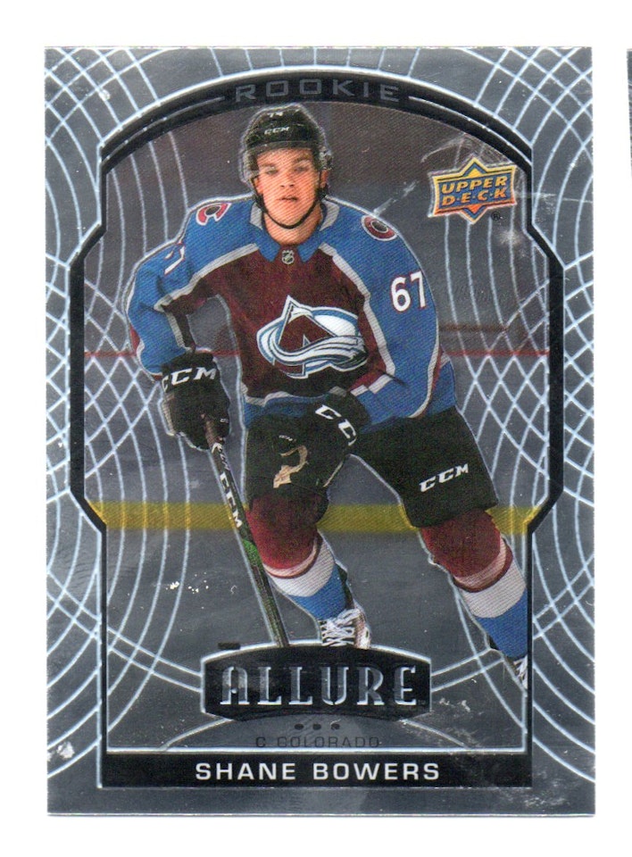 2020-21 Upper Deck Allure #87 Shane Bowers RC (10-X306-AVALANCHE)