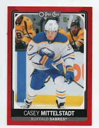 2021-22 O-Pee-Chee Red #465 Casey Mittelstadt (15-X302-SABRES)